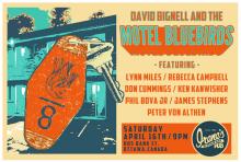 Irene's poster for Dave Bignell and the Motel Bluebirds